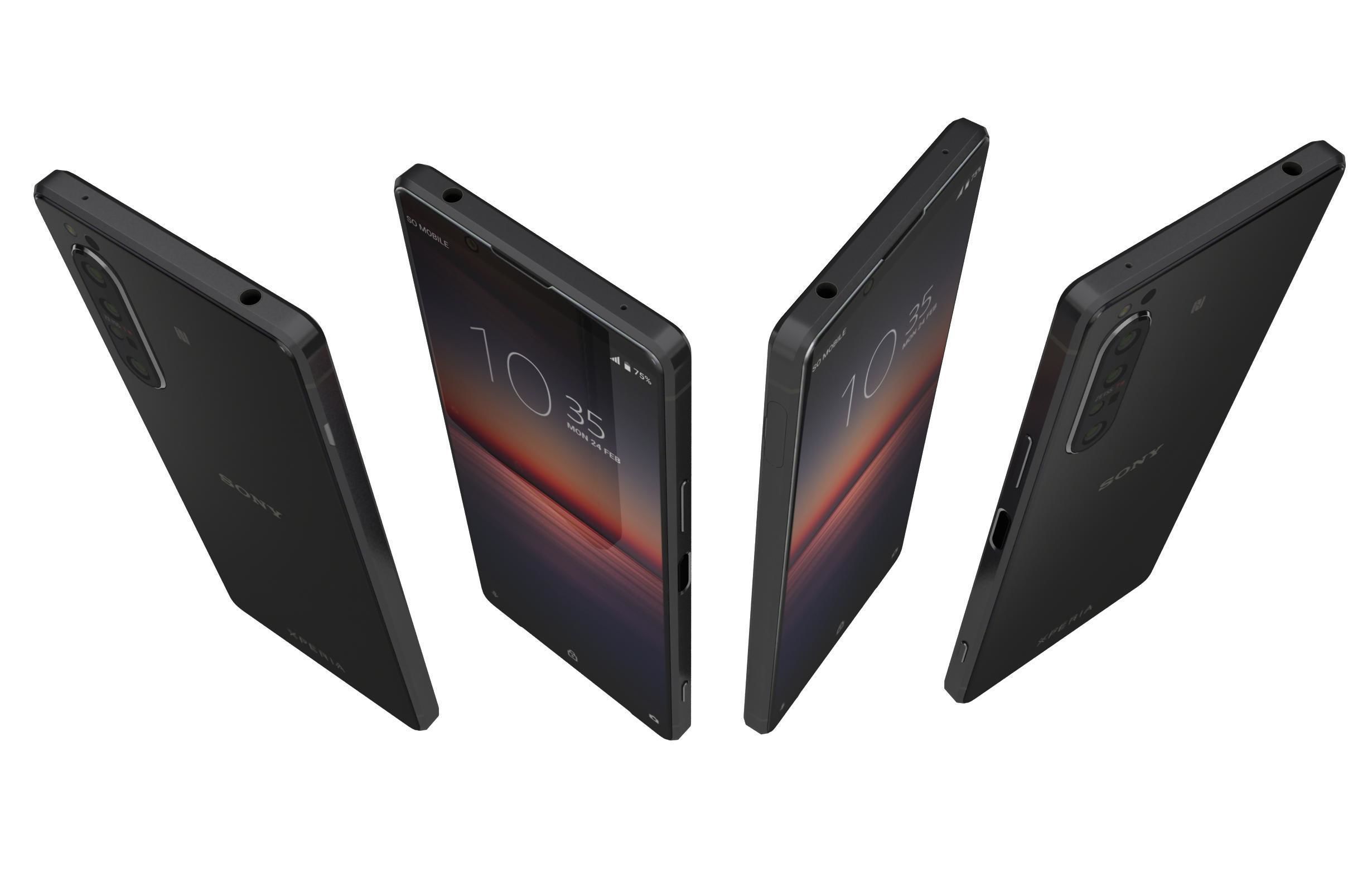 Sony Xperia 1 Mk II And 10 Mk II 3D model_35