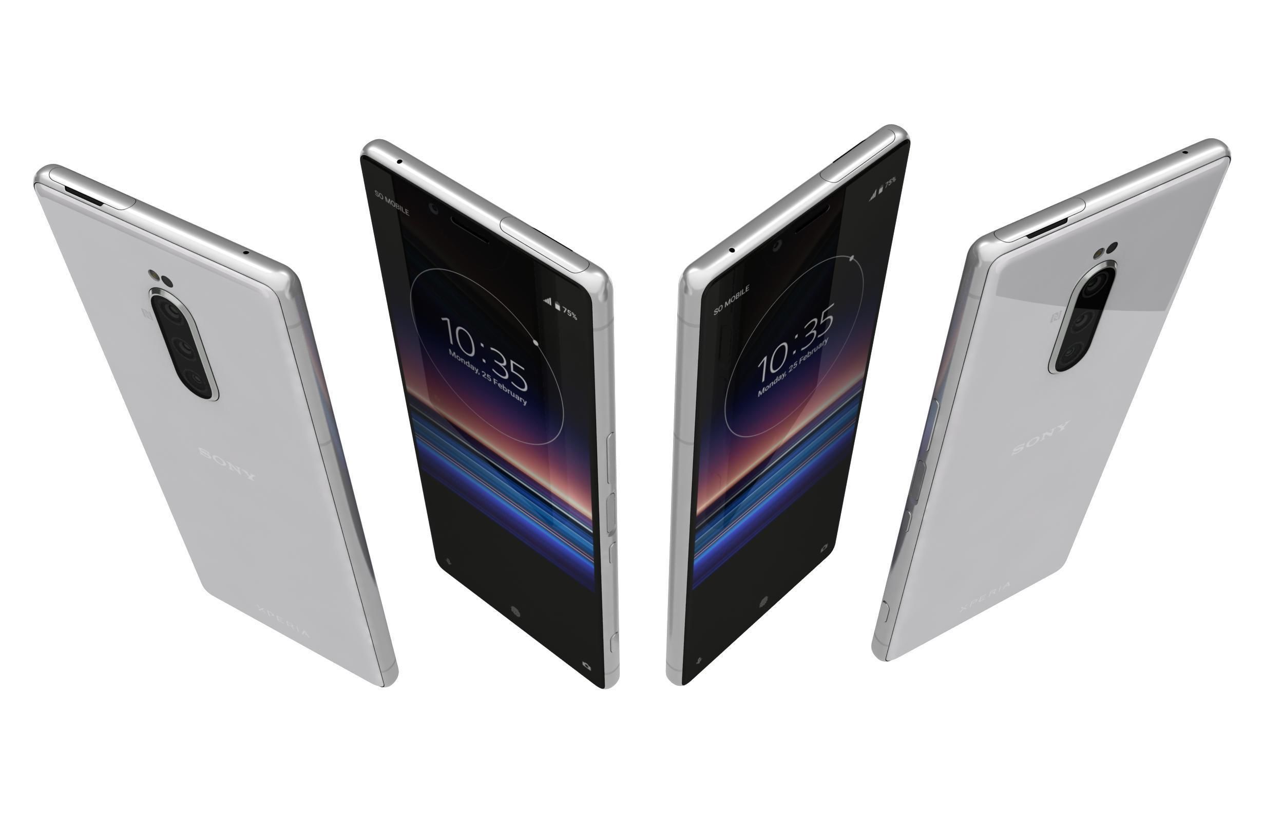 Sony Xperia 1 Mk II And 10 Mk II 3D model_3