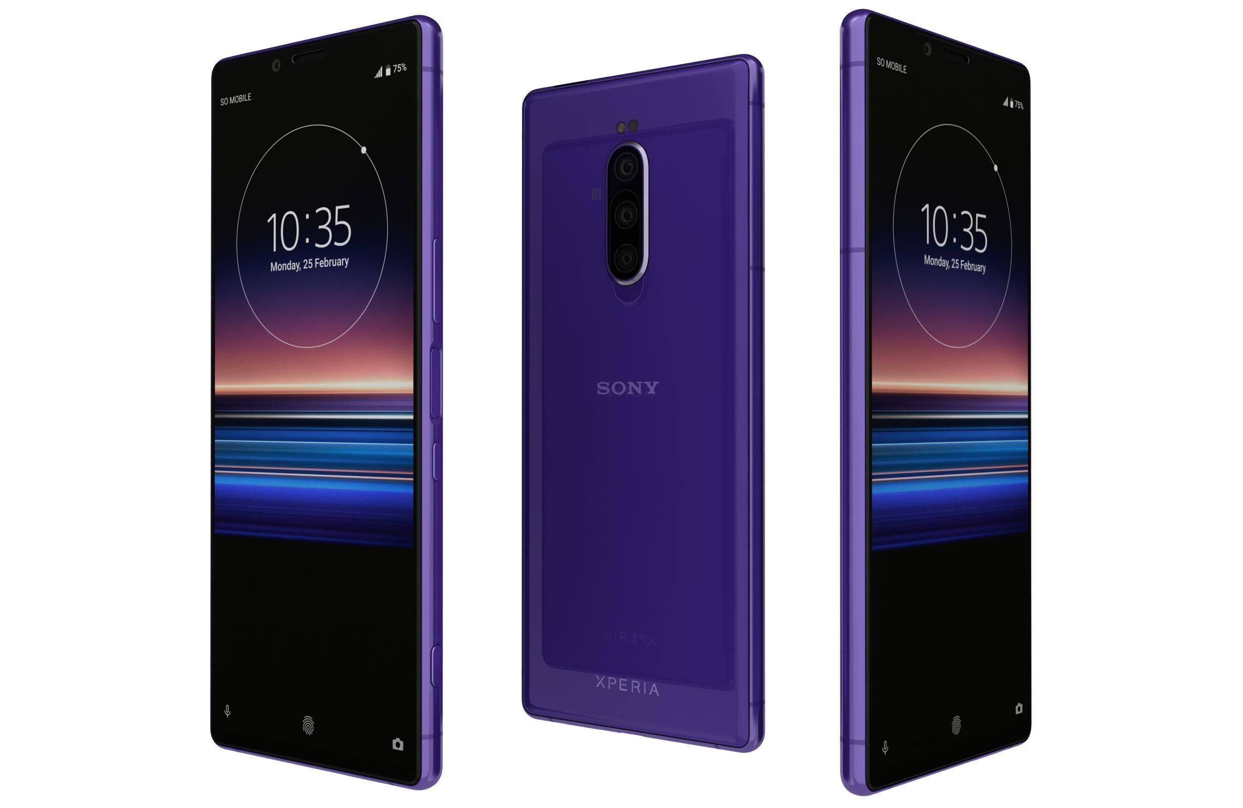 Sony Xperia 1 Mk II And 10 Mk II 3D model_7