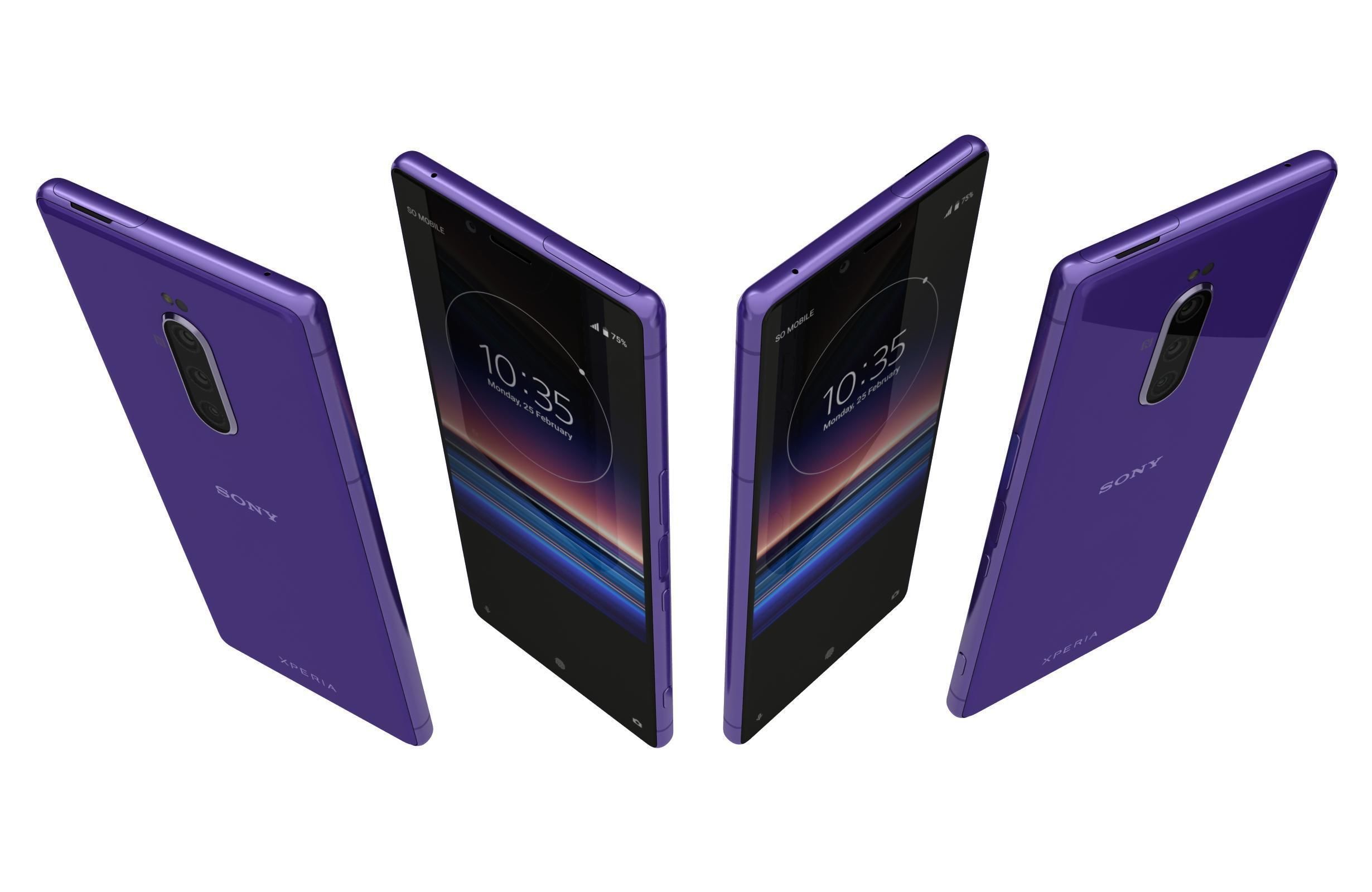 Sony Xperia 1 Mk II And 10 Mk II 3D model_10