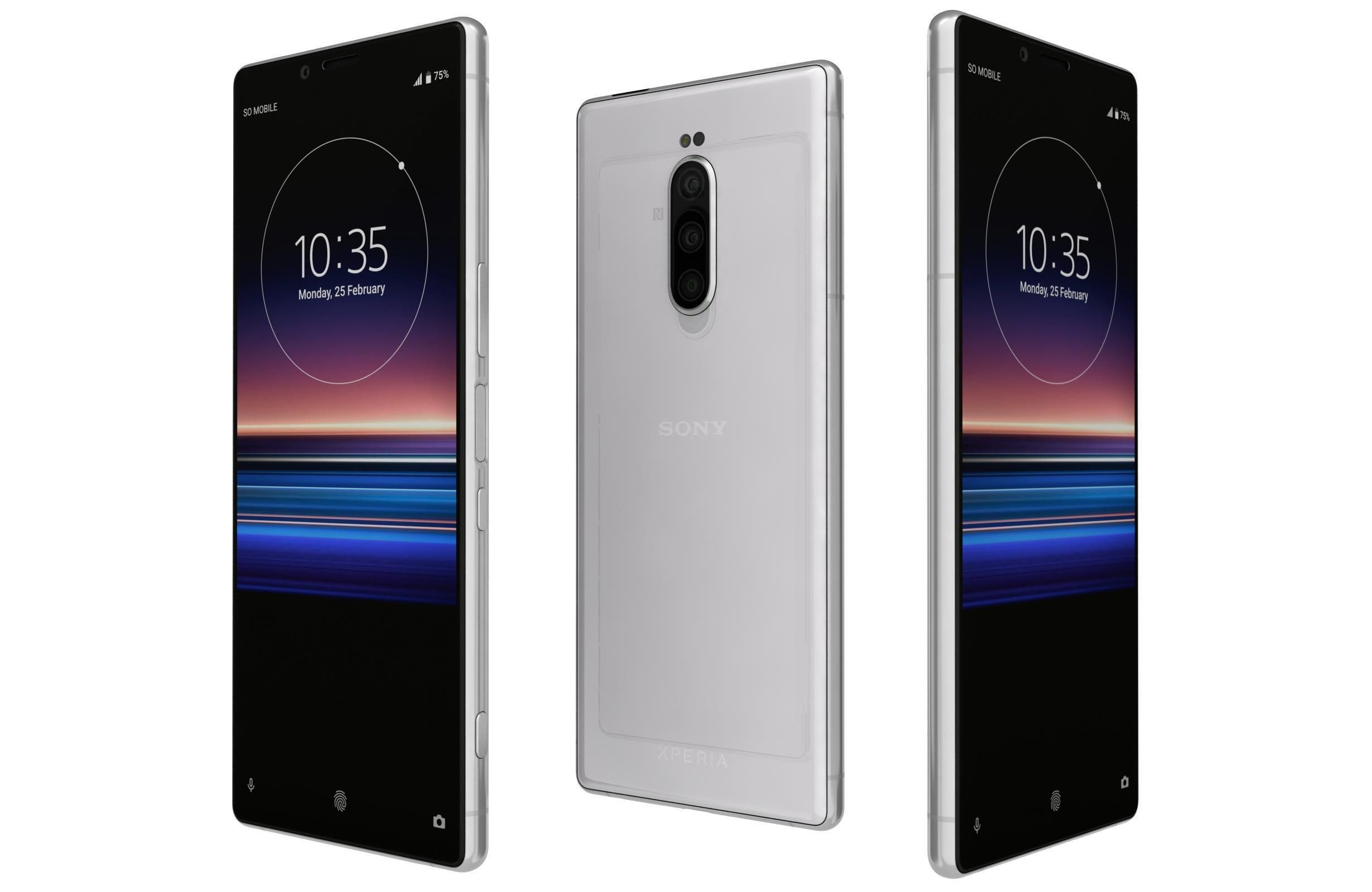 Sony Xperia 1 Mk II And 10 Mk II 3D model_4