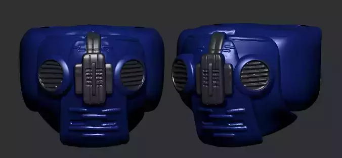 helmet high poly sculpt 3d printable 