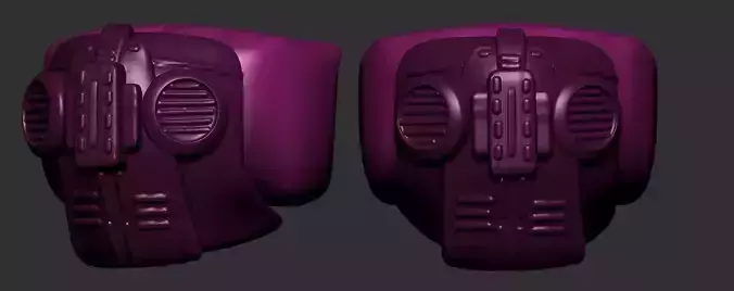 helmet high poly sculpt 3d printable 