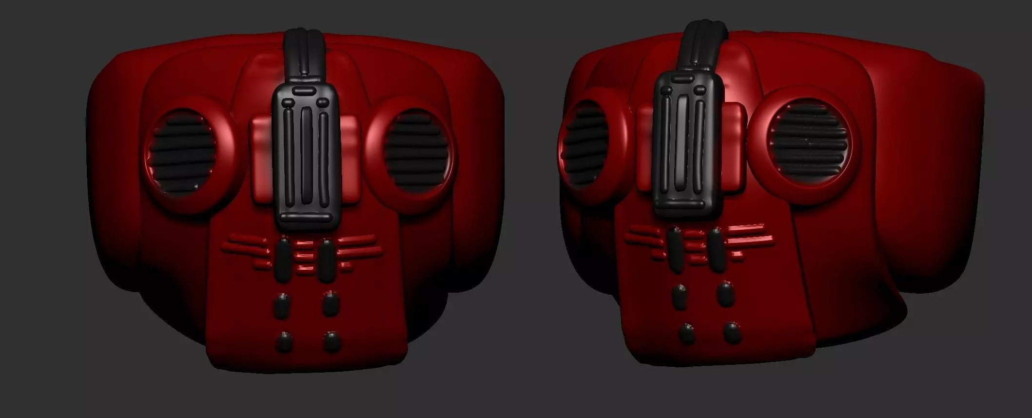 helmet high poly sculpt 3d printable  3D model_0