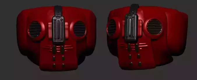 helmet high poly sculpt 3d printable 