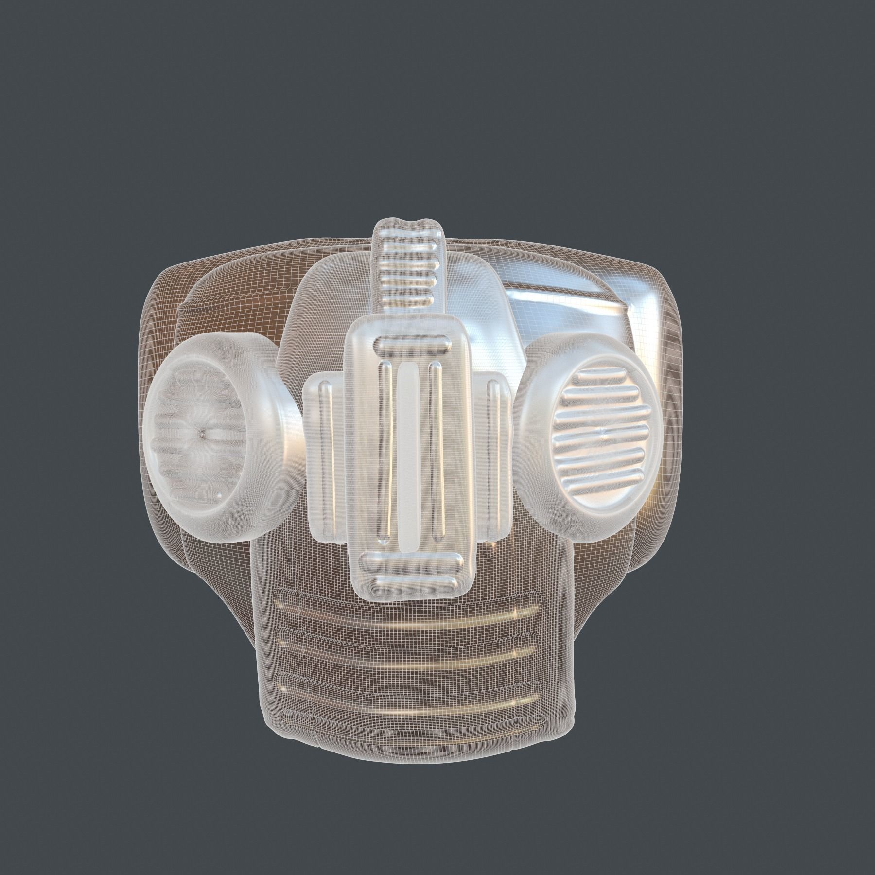 helmet high poly sculpt 3d printable 3D model_4