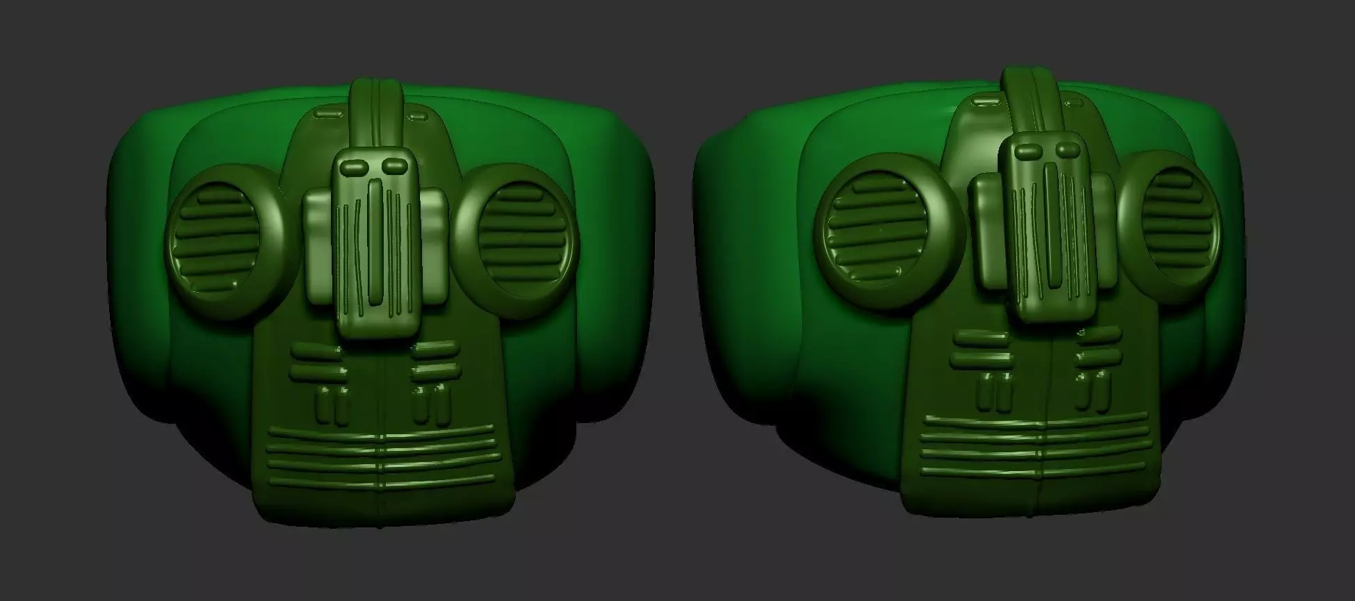 helmet high poly sculpt 3d printable 3D model_0