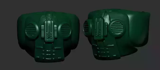 helmet high poly sculpt 3d printable 