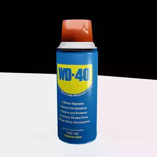 Aerosol Spray WD40 Free low-poly 3D model