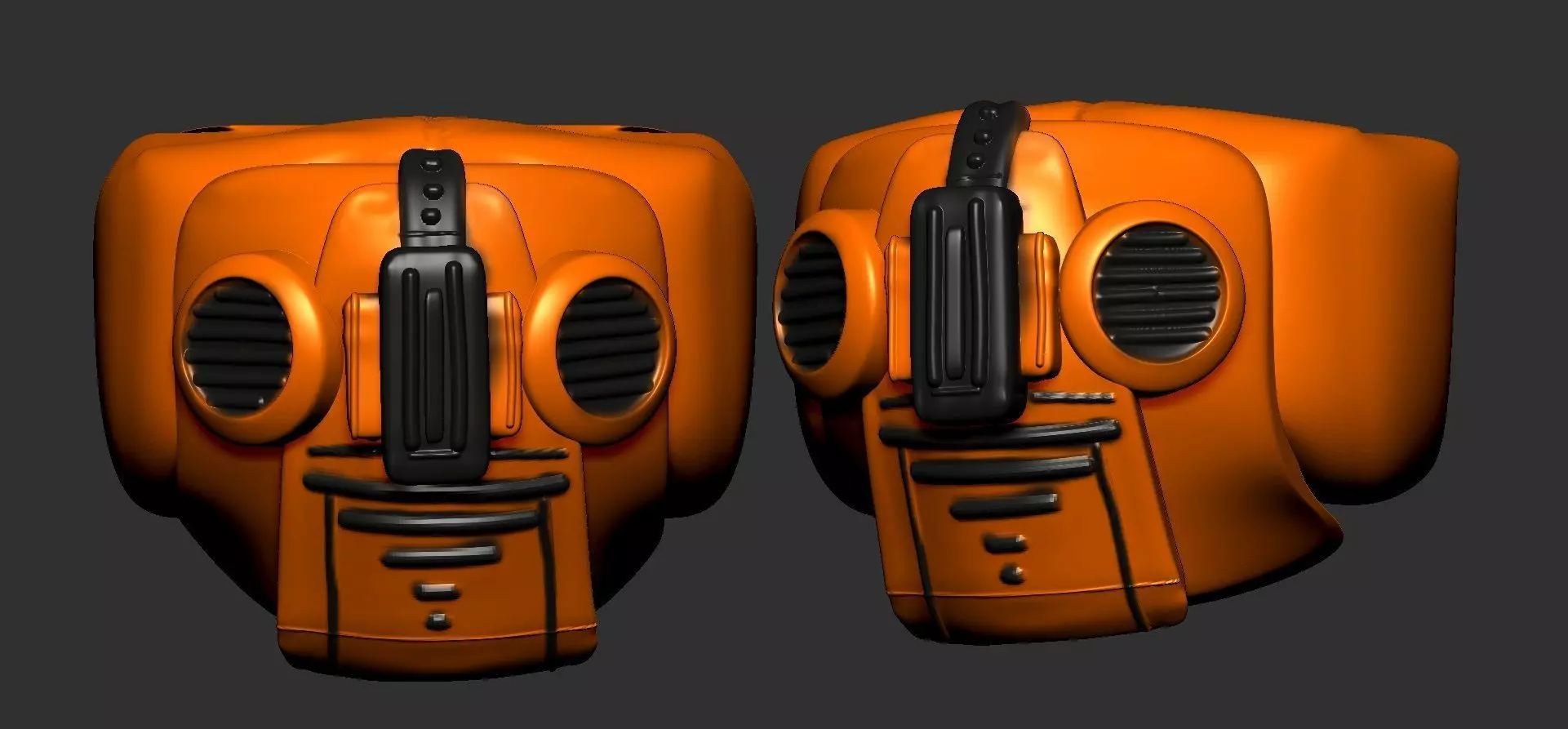 helmet high poly sculpt 3d printable 3D model_0