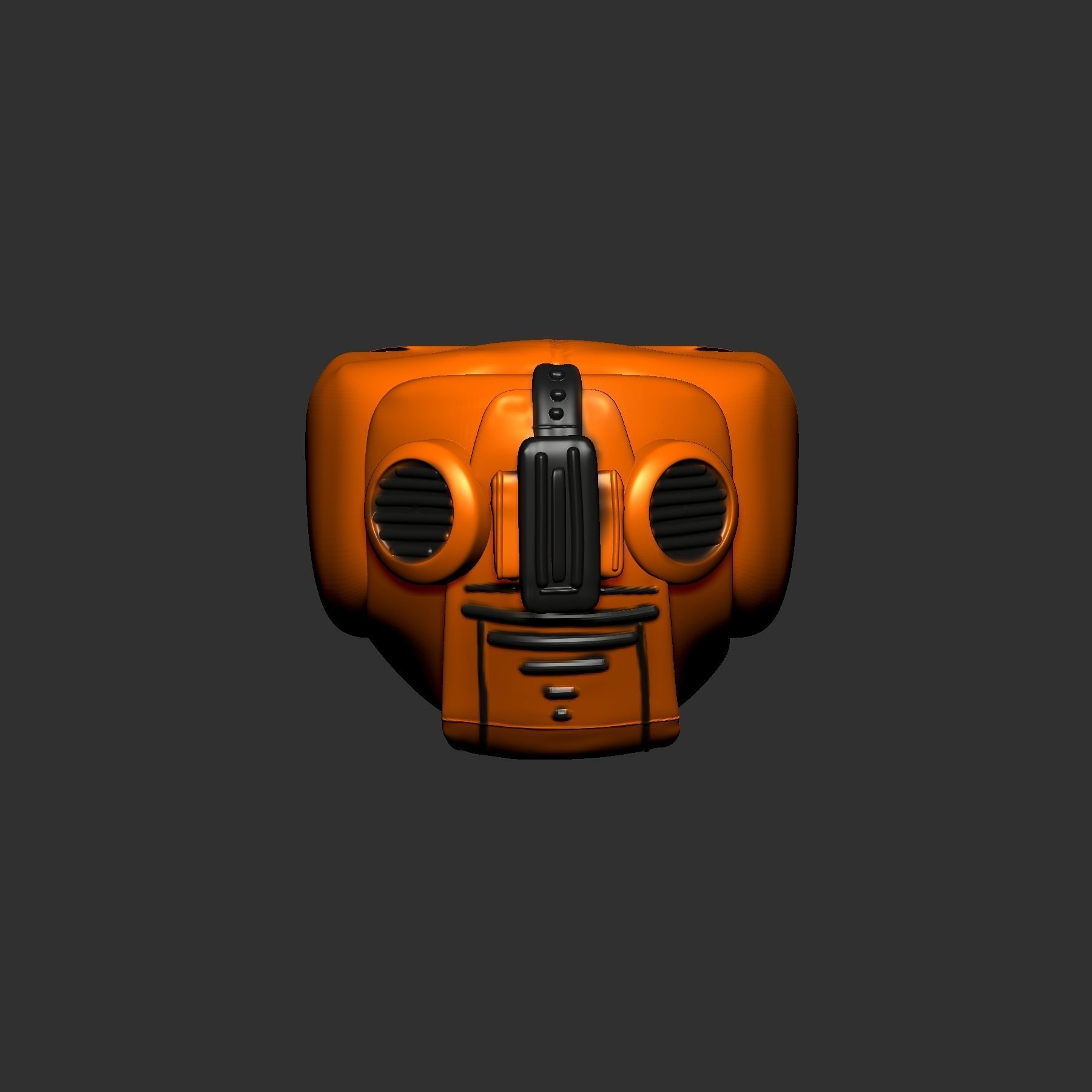 helmet high poly sculpt 3d printable 3D model_1