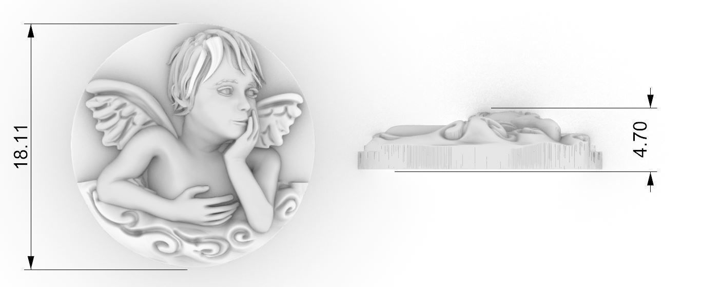 Angel Cherub 3D print model_3