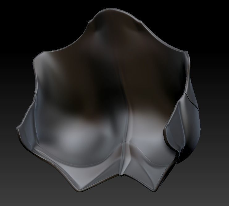 Female Mandalorian Chest armor plate Mando Beskar Sabine 3D 3D print model_3