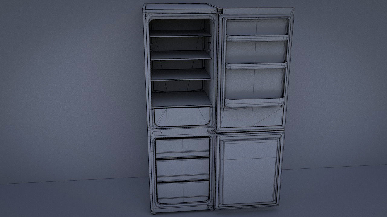 Refrigerator 3D model_3