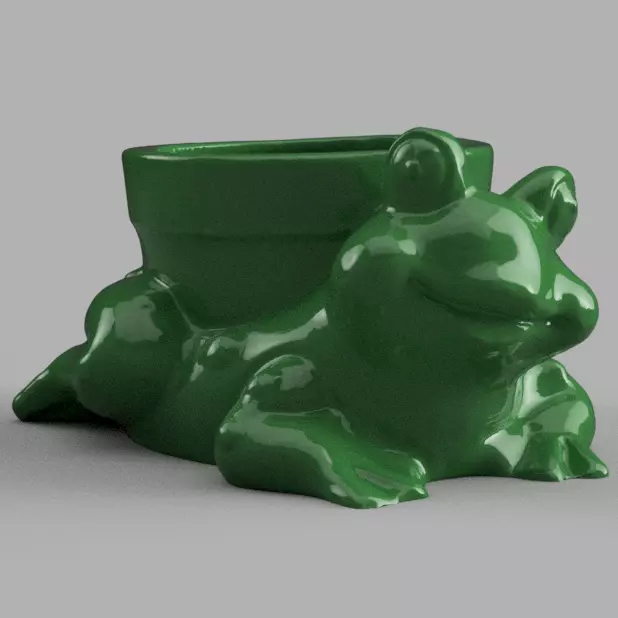 pot grenouille  3D print model_0