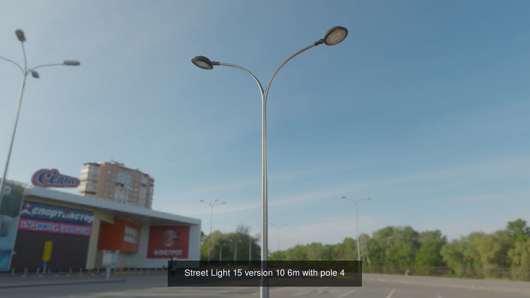 Street Lights Version 15 3D Model Collection_11