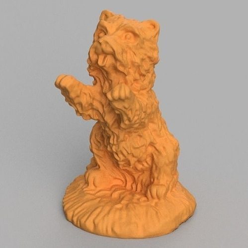 Chien debout 3D print model