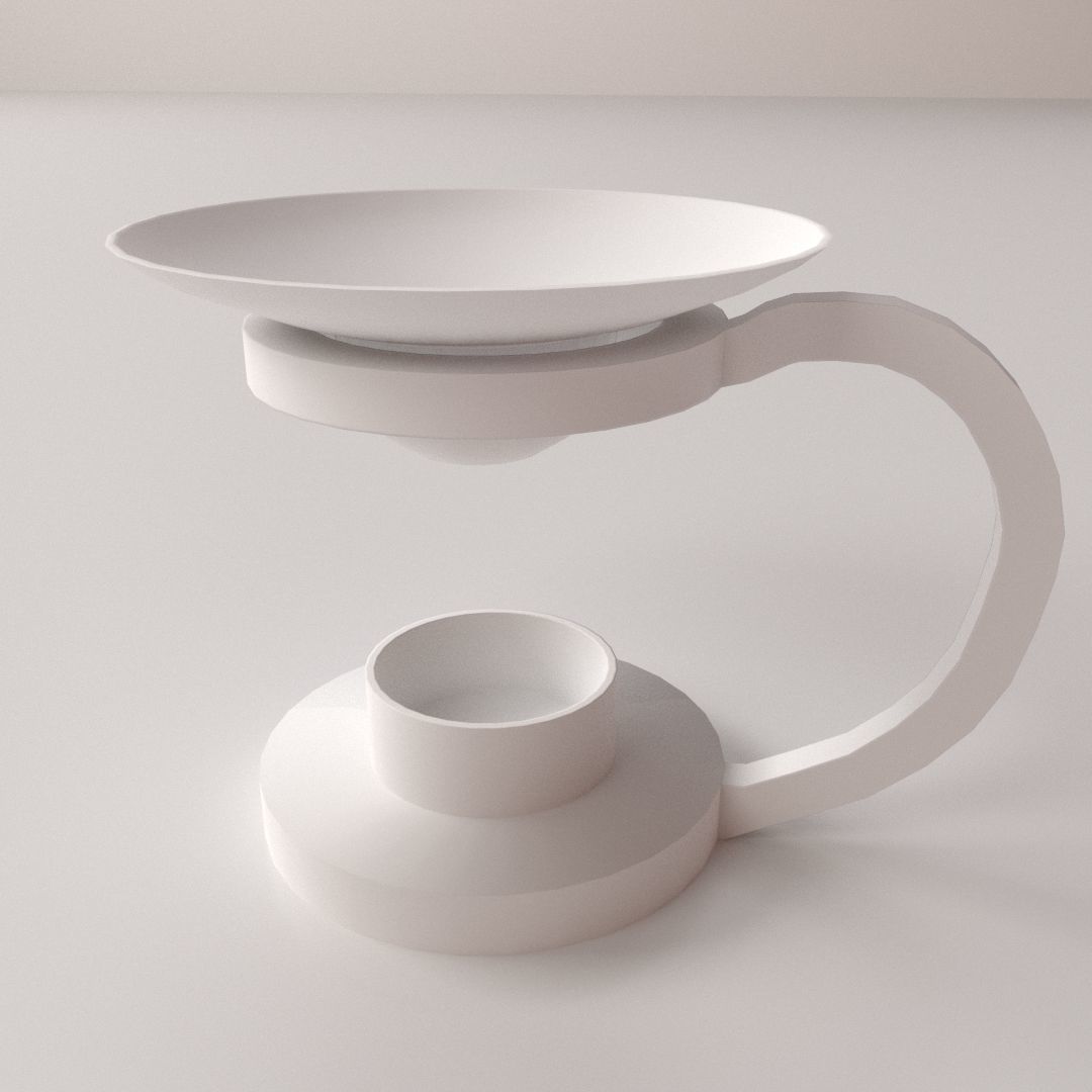 Essential Oil Burner 3D model_3