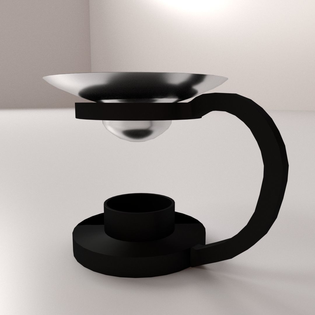 Essential Oil Burner 3D model_2