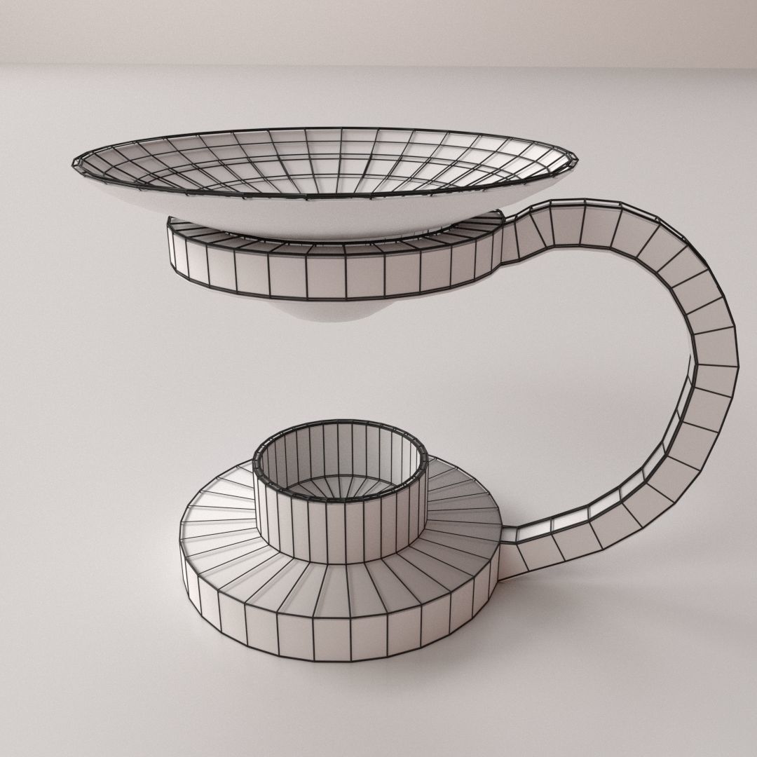 Essential Oil Burner 3D model_4