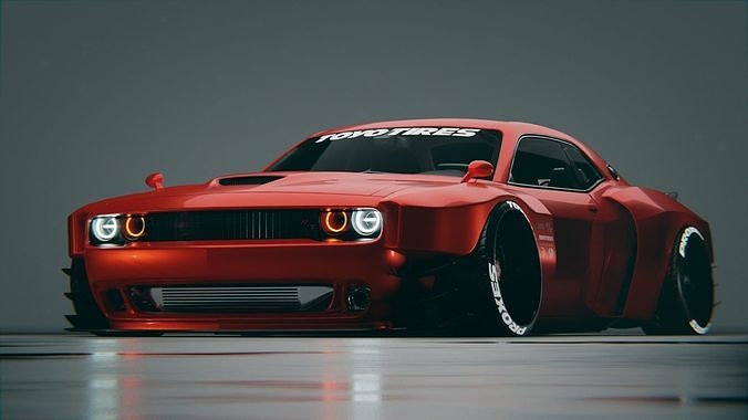Dodge Challenger Hellcat quad turbo 