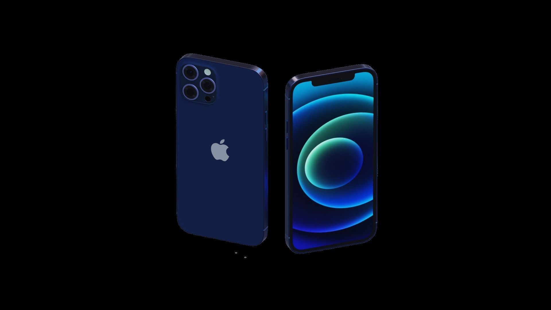 iphone 12 pro max 3d model Free 3D model_1