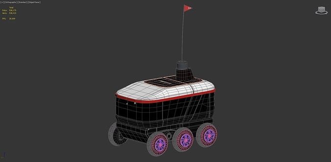 Yandex Delivery Robot 3D model 5