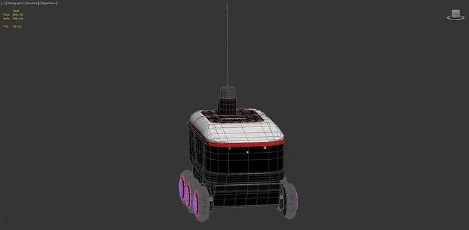 Yandex Delivery Robot 3D model 4