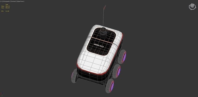 Yandex Delivery Robot 3D model 6