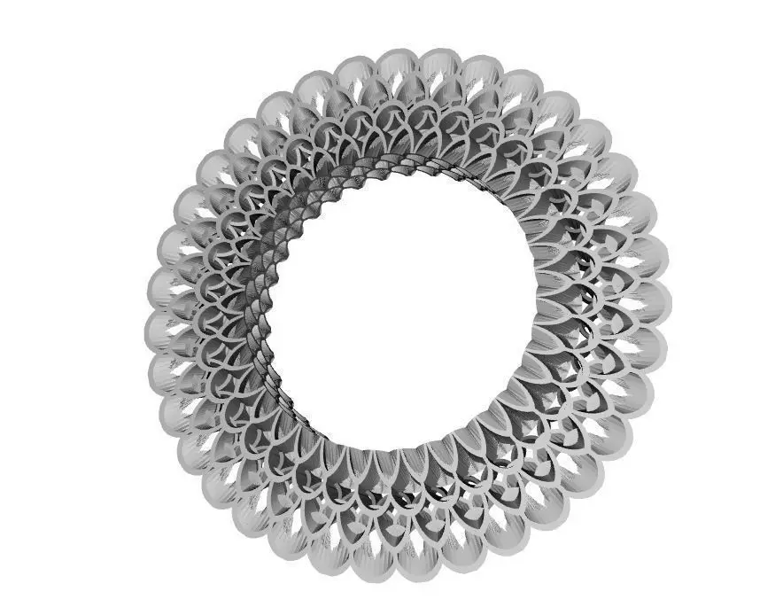 Feathered Pendant 3D print model_0