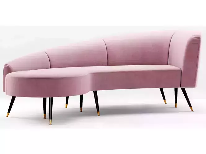 Safavieh Couture Evangeline Velvet Parisian Sofa
