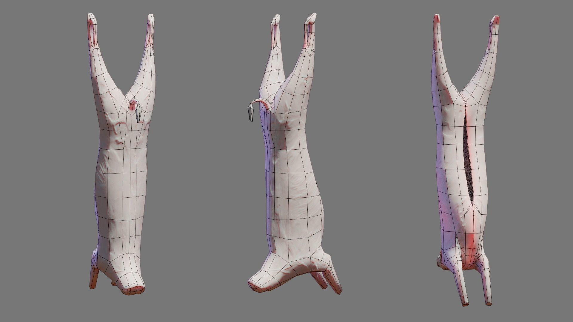 Butcher Shop Low-poly 3D model_7