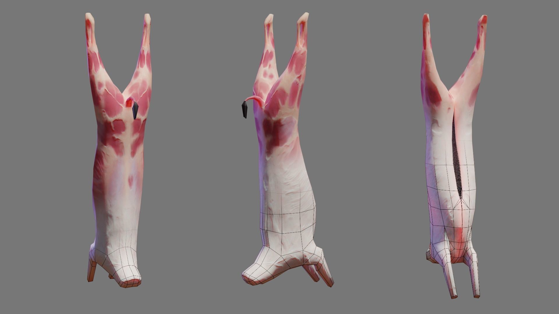 Butcher Shop Low-poly 3D model_6
