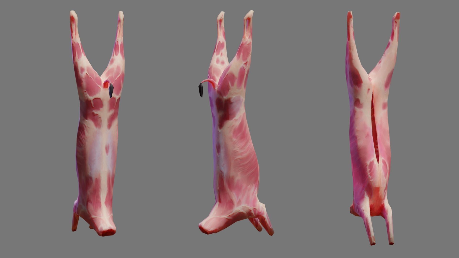 Butcher Shop Low-poly 3D model_5