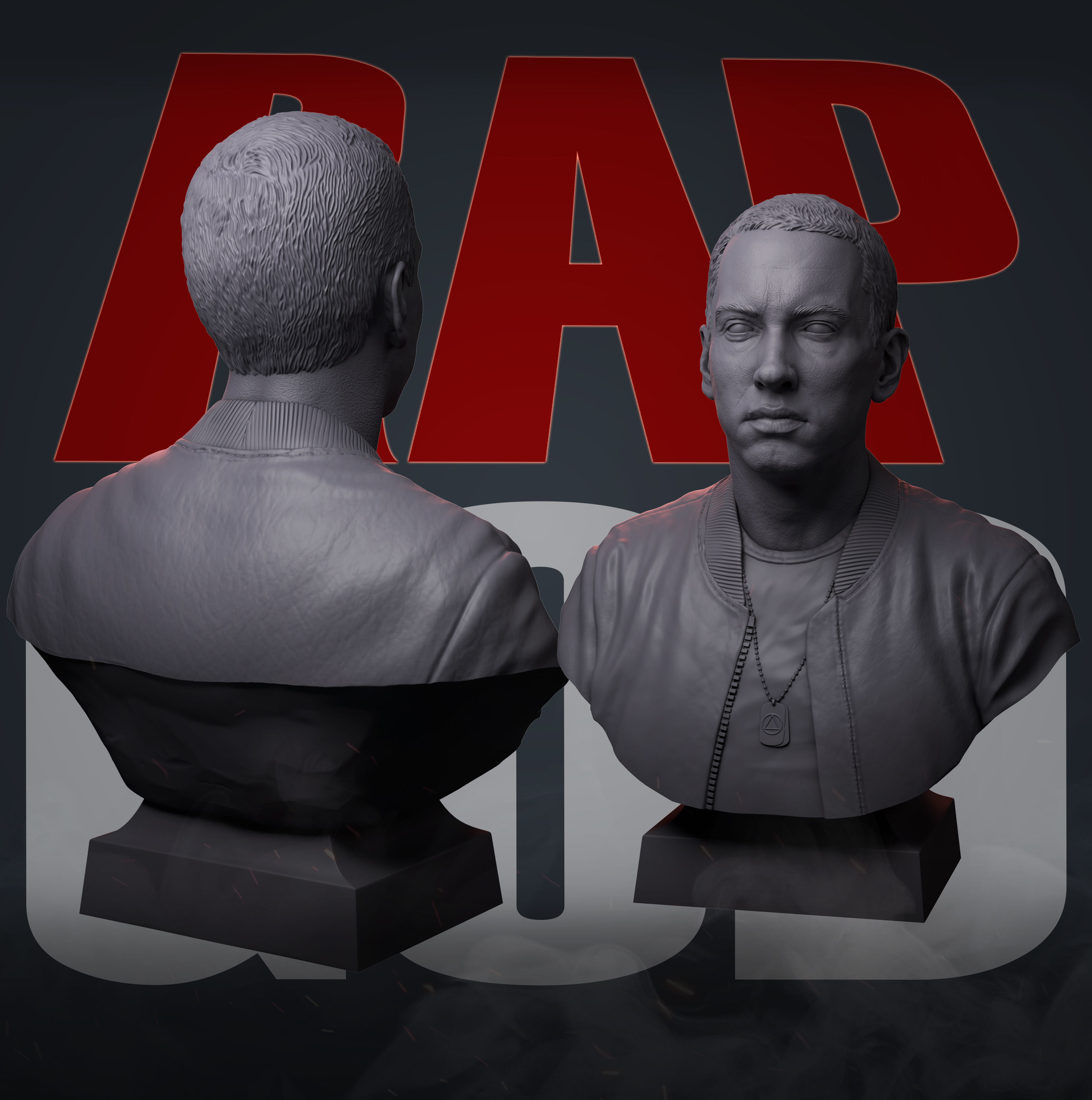 Eminem  3D print model_25