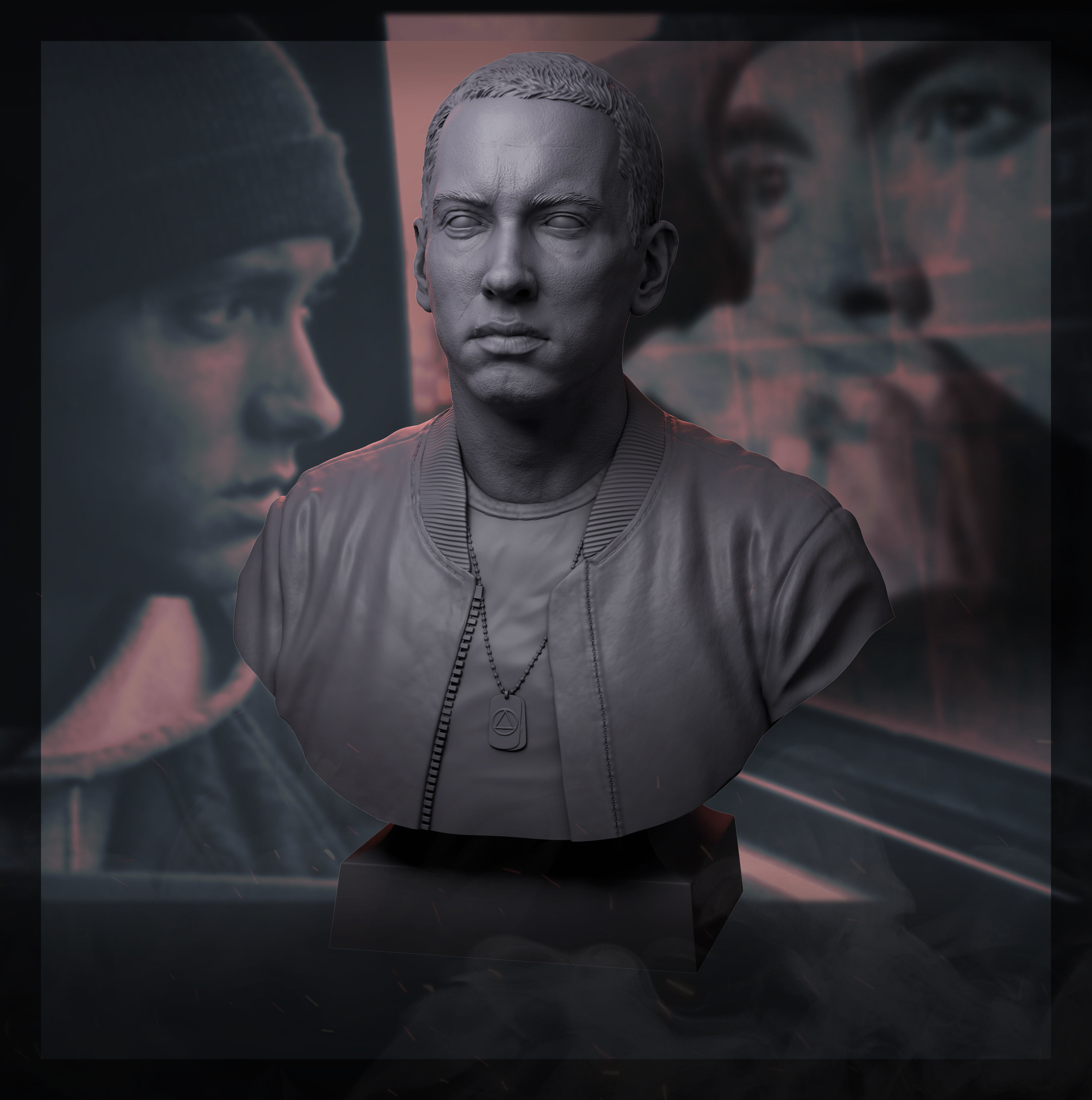 Eminem  3D print model_2