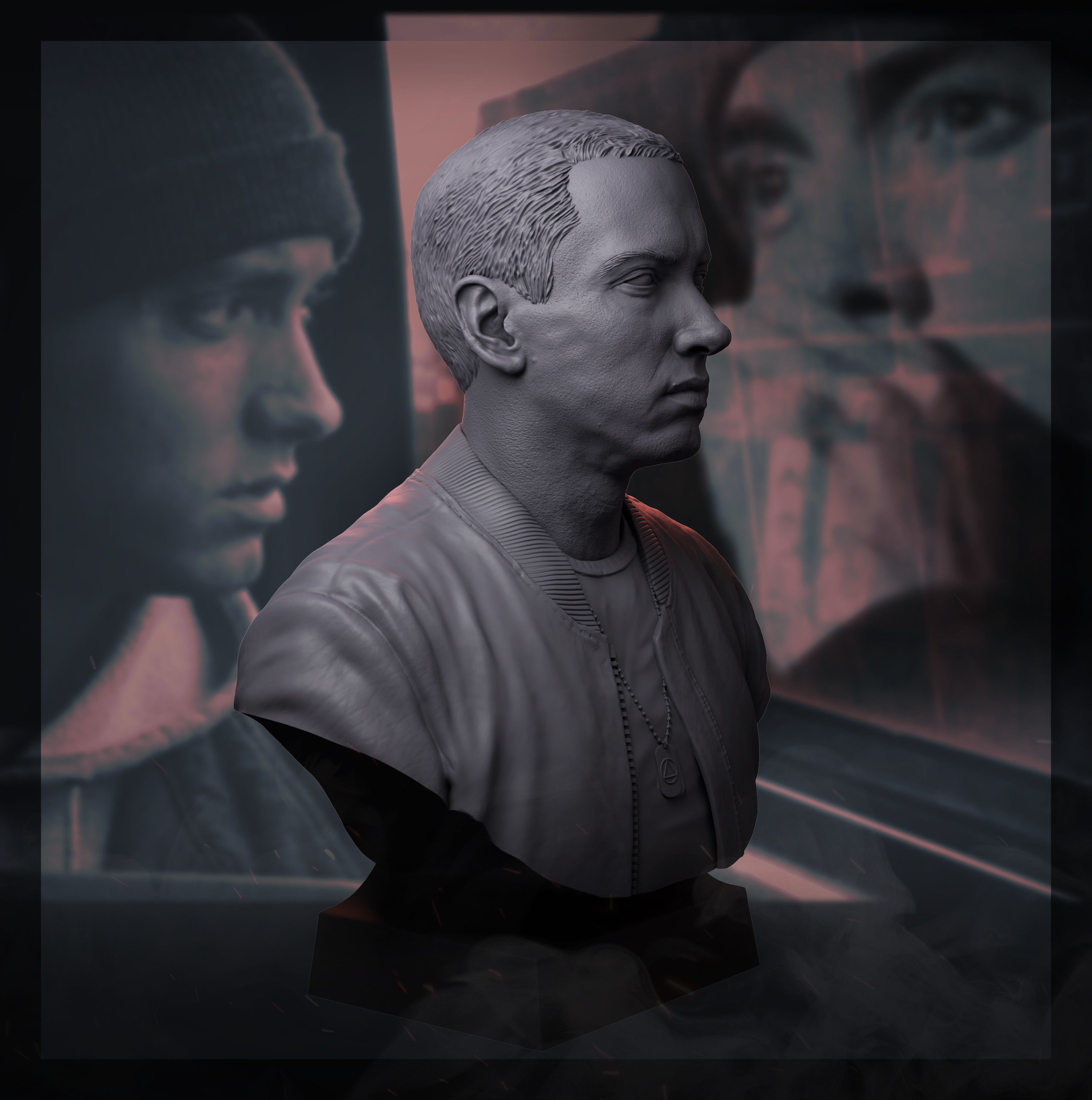Eminem  3D print model_5