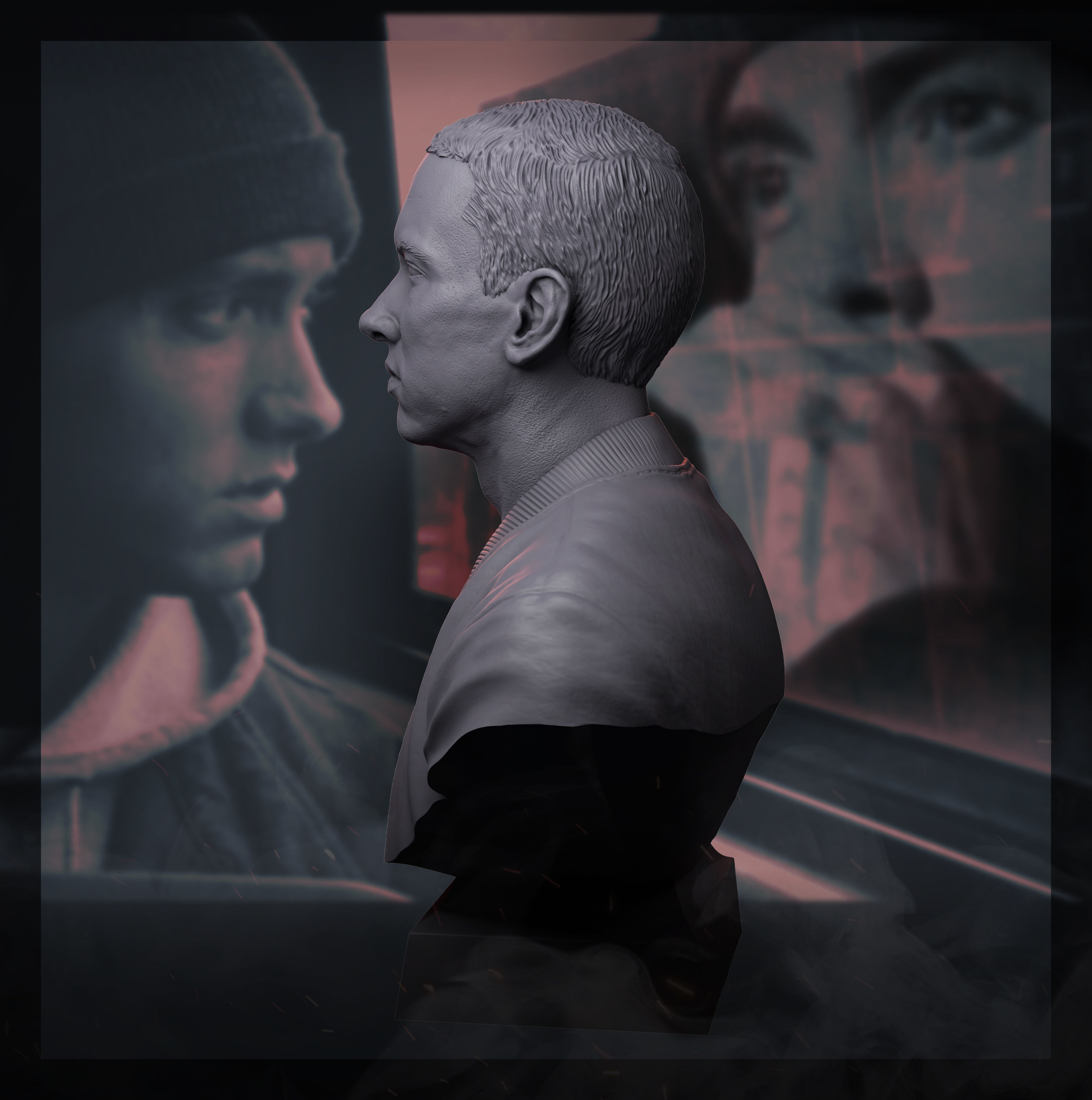 Eminem  3D print model_8