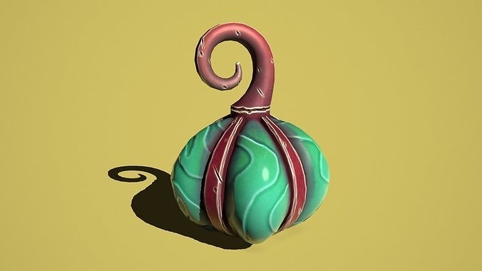 Fantasy hanging lamp Low-poly 3D model