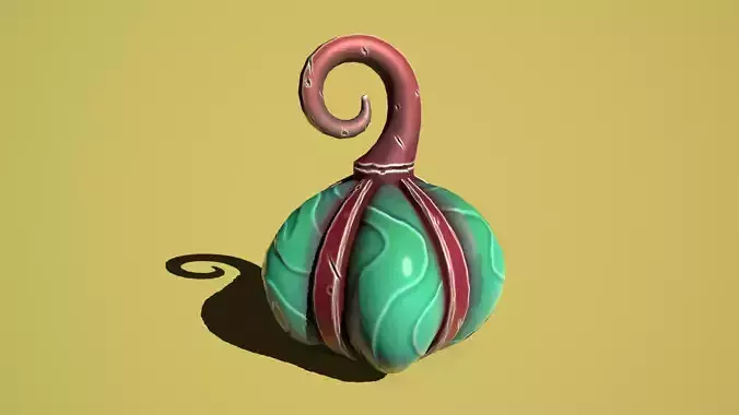 Fantasy hanging lamp Low-poly 3D model