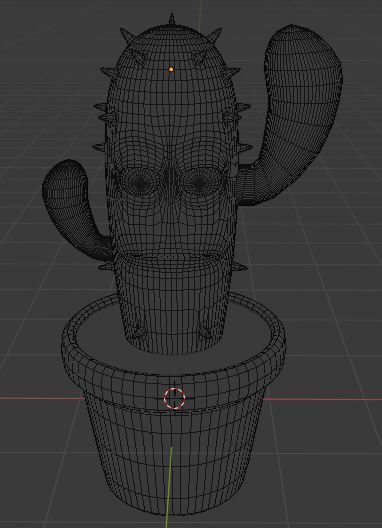 A Cartoon Cactus 3D Model 3D model_4