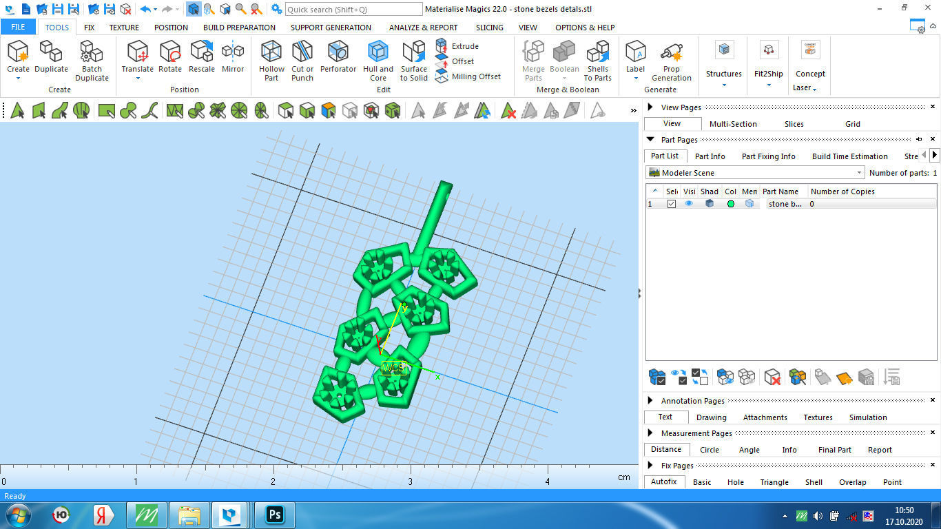 Pendant round diamonds voronoi diagram  3D print model_18