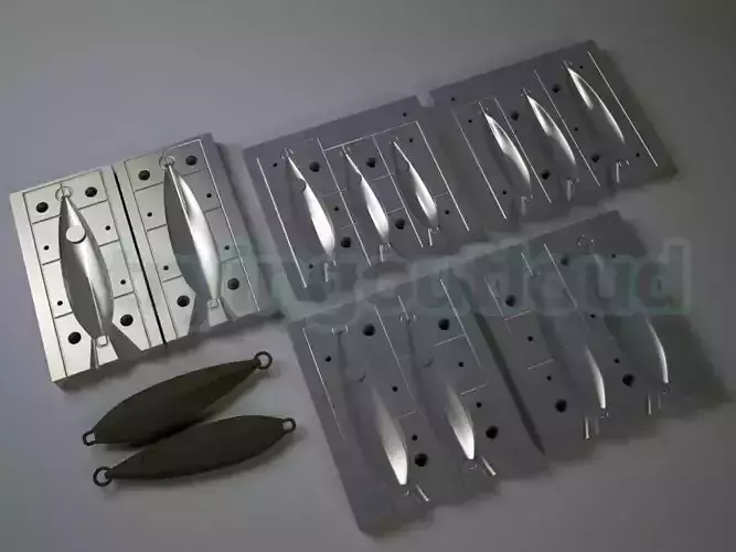 80-300gr approx Butterfly Flat Likeness Metal Jig Mold Bundle 3D print model