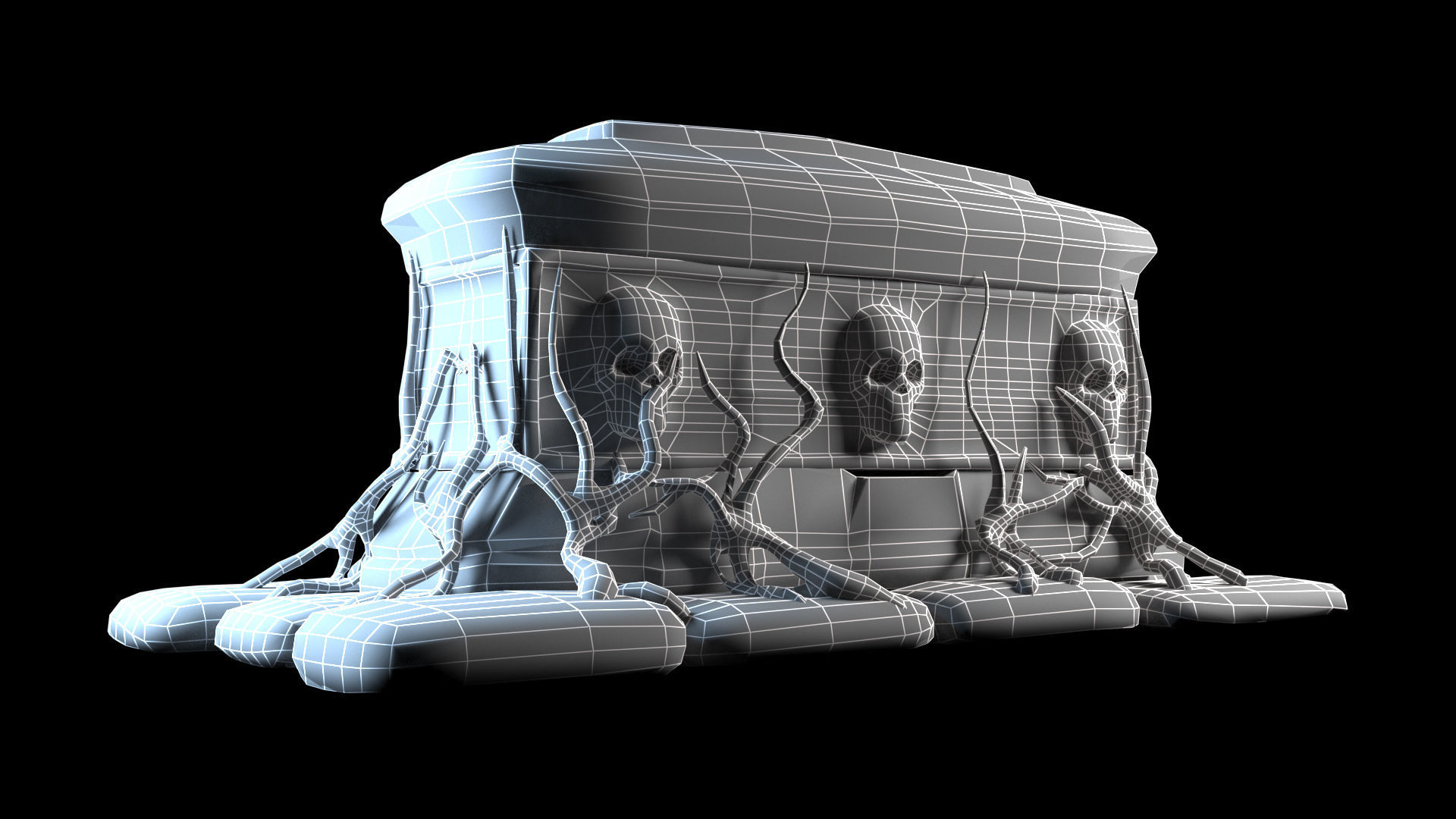 tomb evil  Low-poly 3D model_12