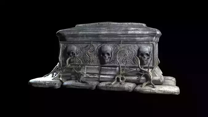   tomb evil  Low-poly 3D model