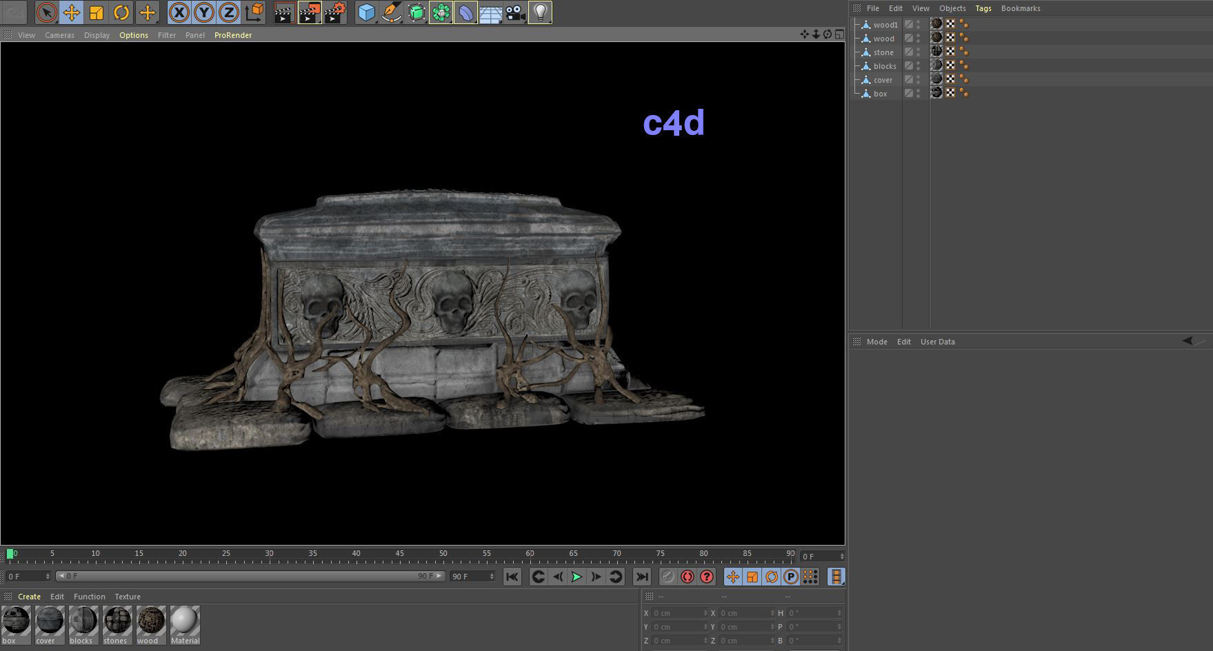 tomb evil  Low-poly 3D model_5