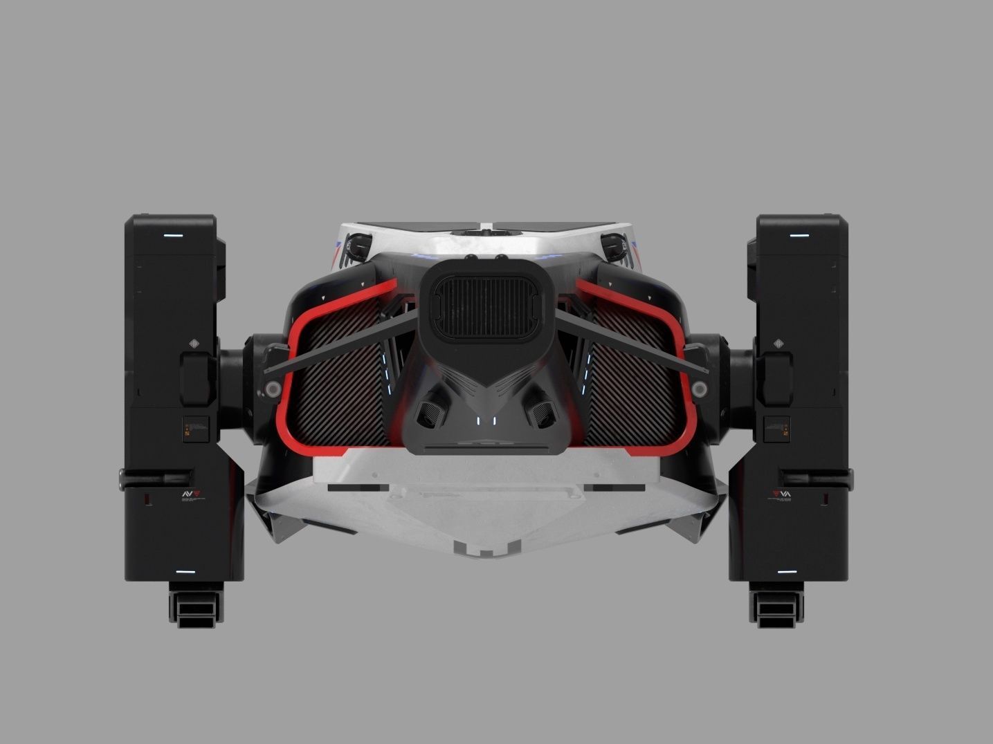 3d model of a futuristic police vehicle 3D model_16