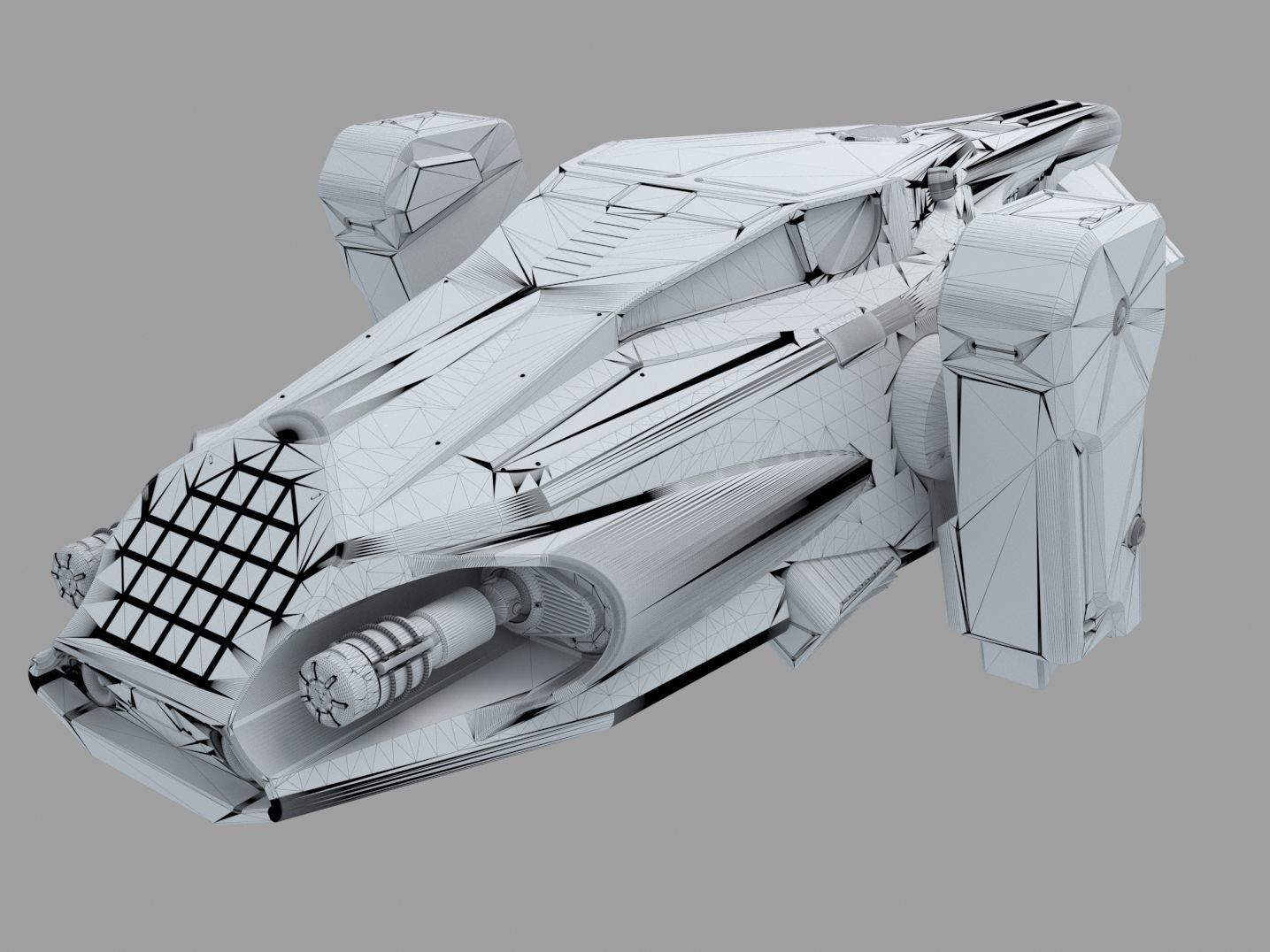 3d model of a futuristic police vehicle 3D model_22