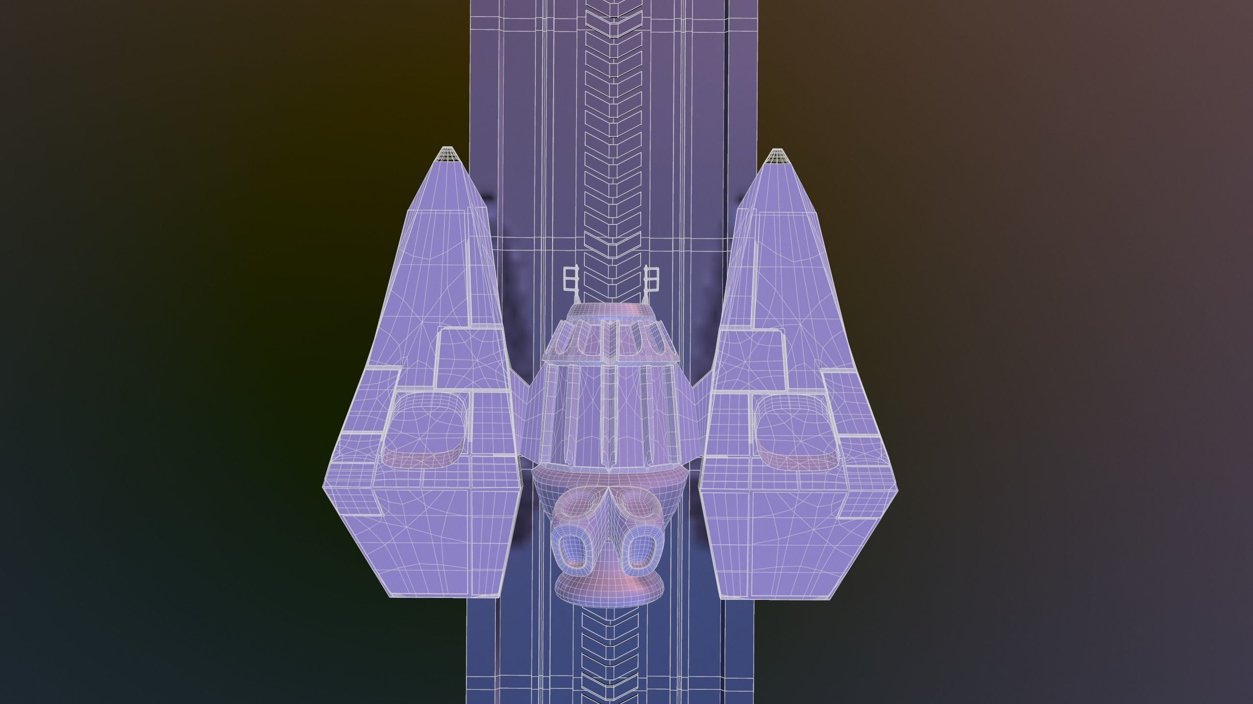 Space Ship Ultra Game Ready Low-poly 3D model_15