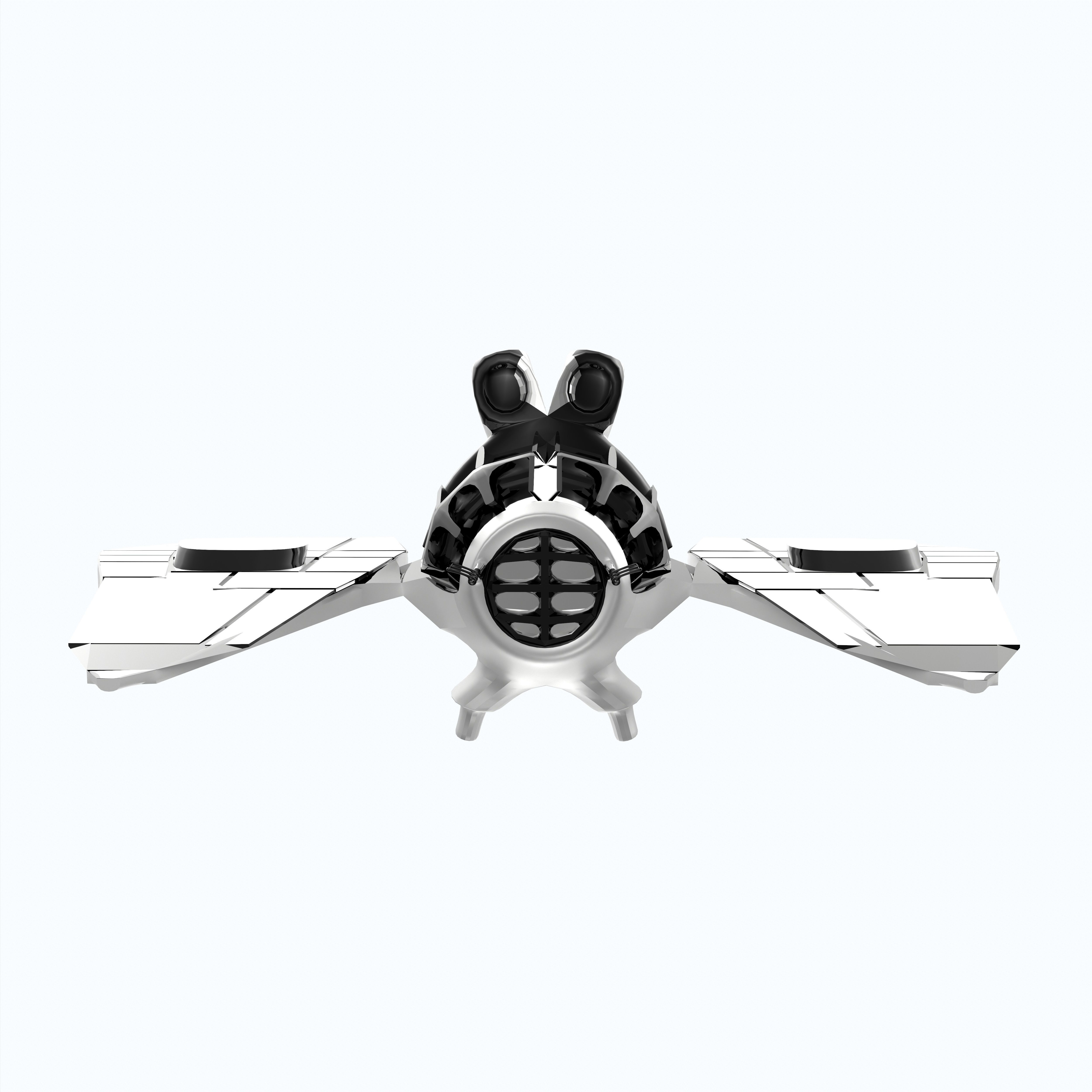 Space Ship Ultra Game Ready Low-poly 3D model_5